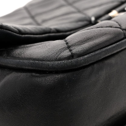 Chanel Lambskin Quilted Jumbo Icons Secret Label Flap Black 18 of 19