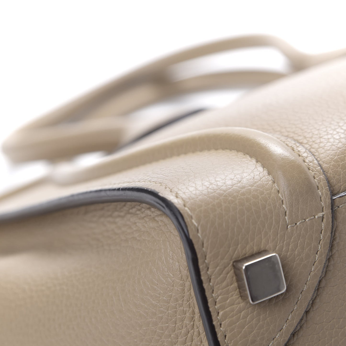 Drummed Calfskin Micro Luggage Souris