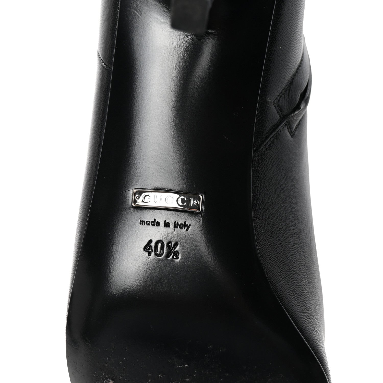 Gucci Nappa Square G Ankle Boots 40.5 Black 7 of 10