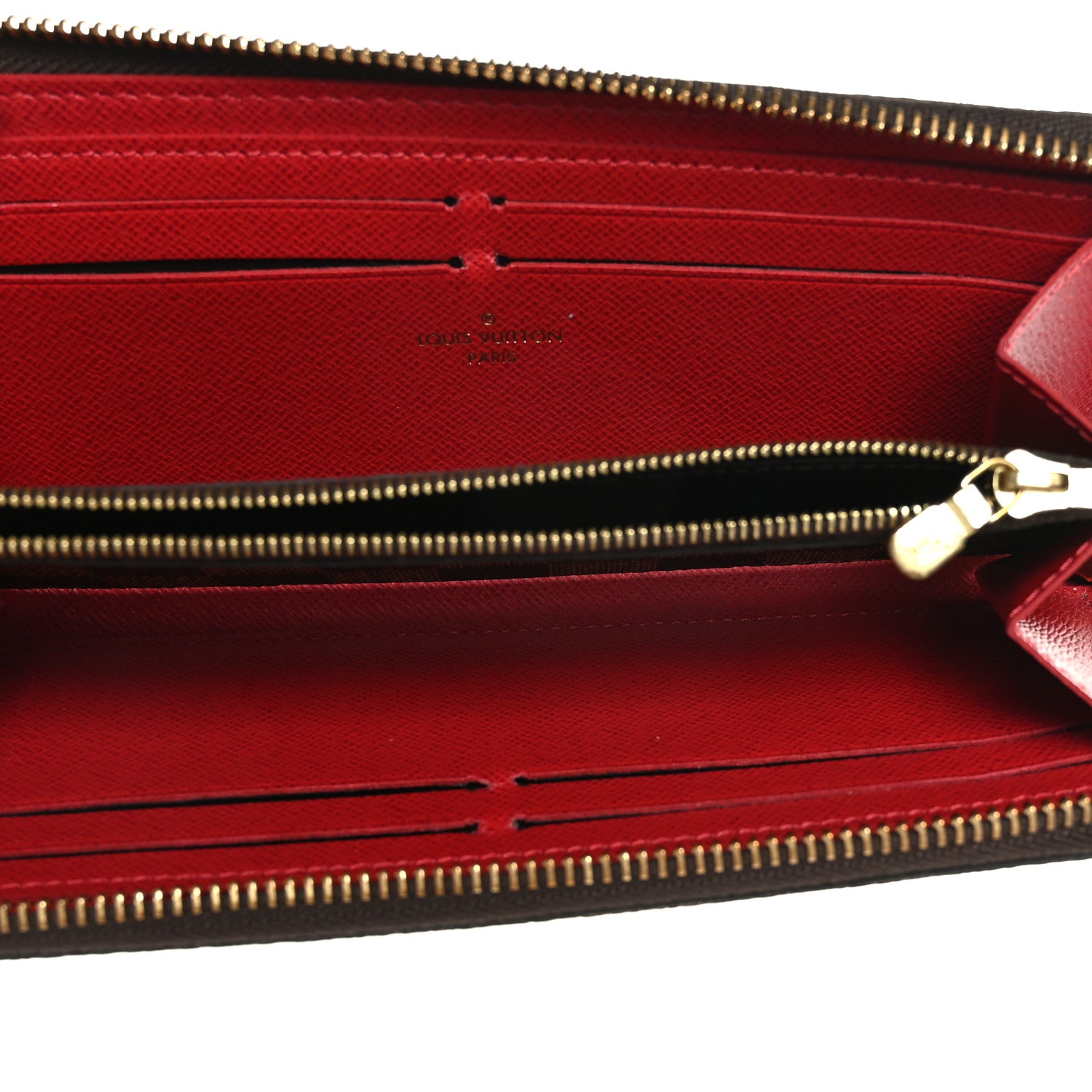 Louis Vuitton Damier Ebene Clemence Wallet Cherry 5 of 6