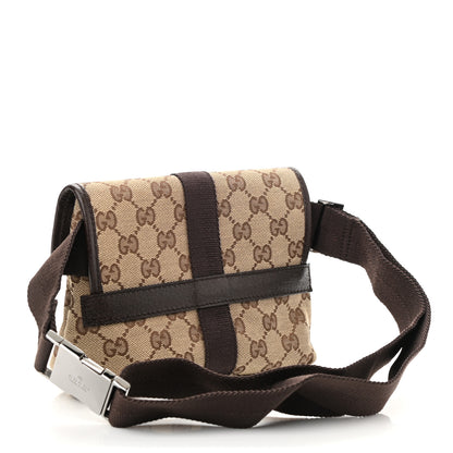 Gucci Monogram Waist Pouch Bag Dark Brown 3 of 9