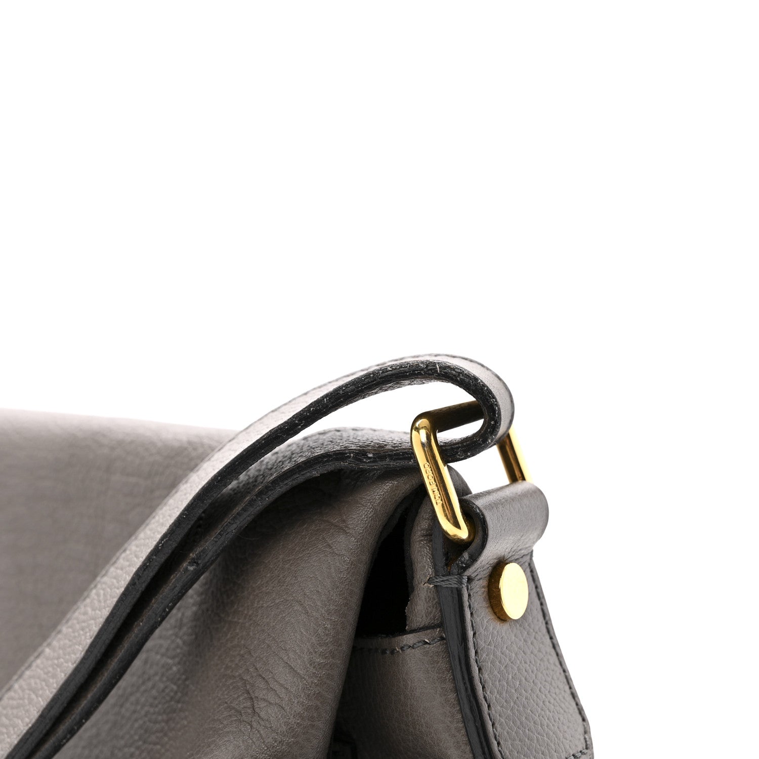 Tom Ford Calfskin Medium Shaded Jennifer Crossbody Bag Grey 13 of 14