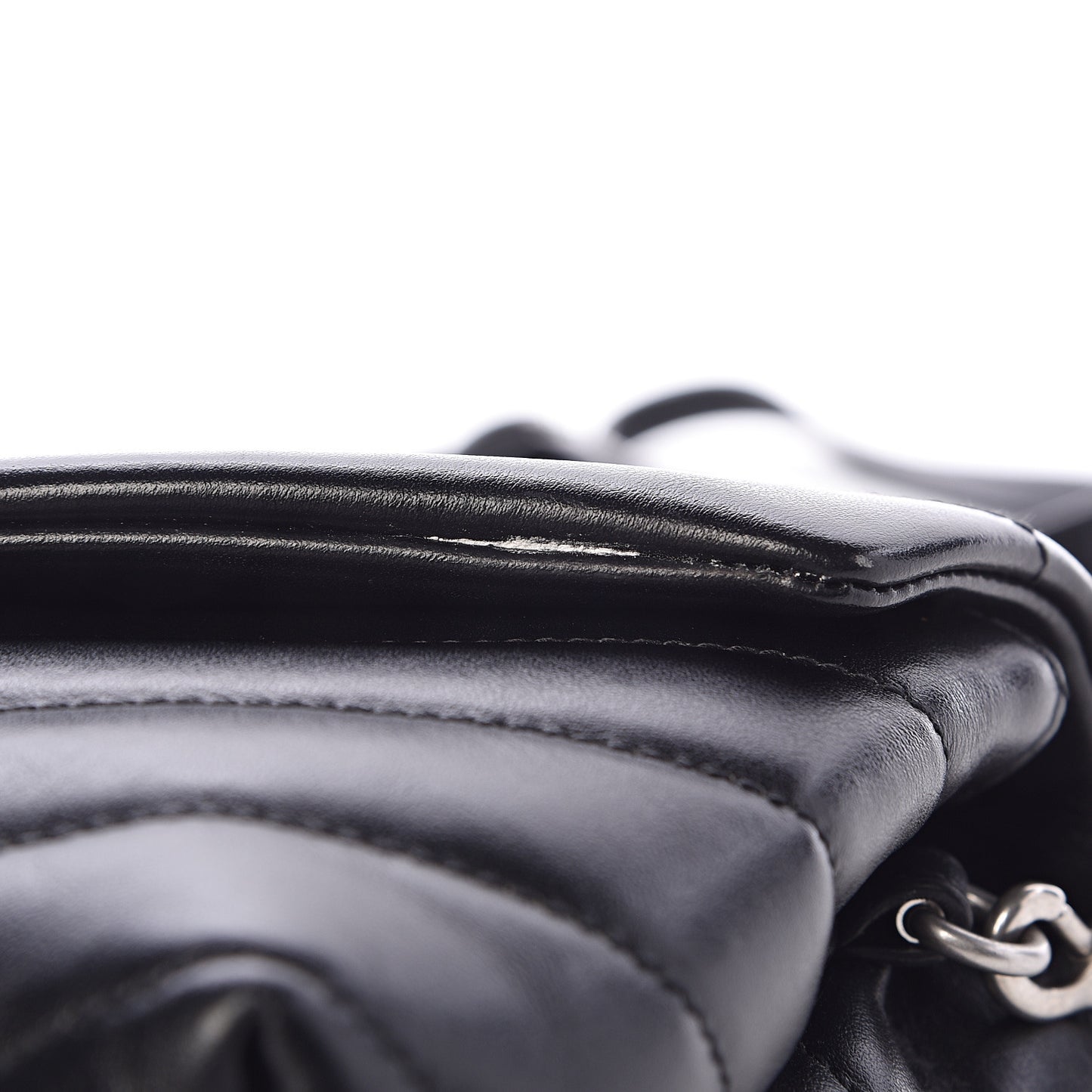 Calfskin Y Quilted Monogram Toy Loulou Crossbody Bag Black