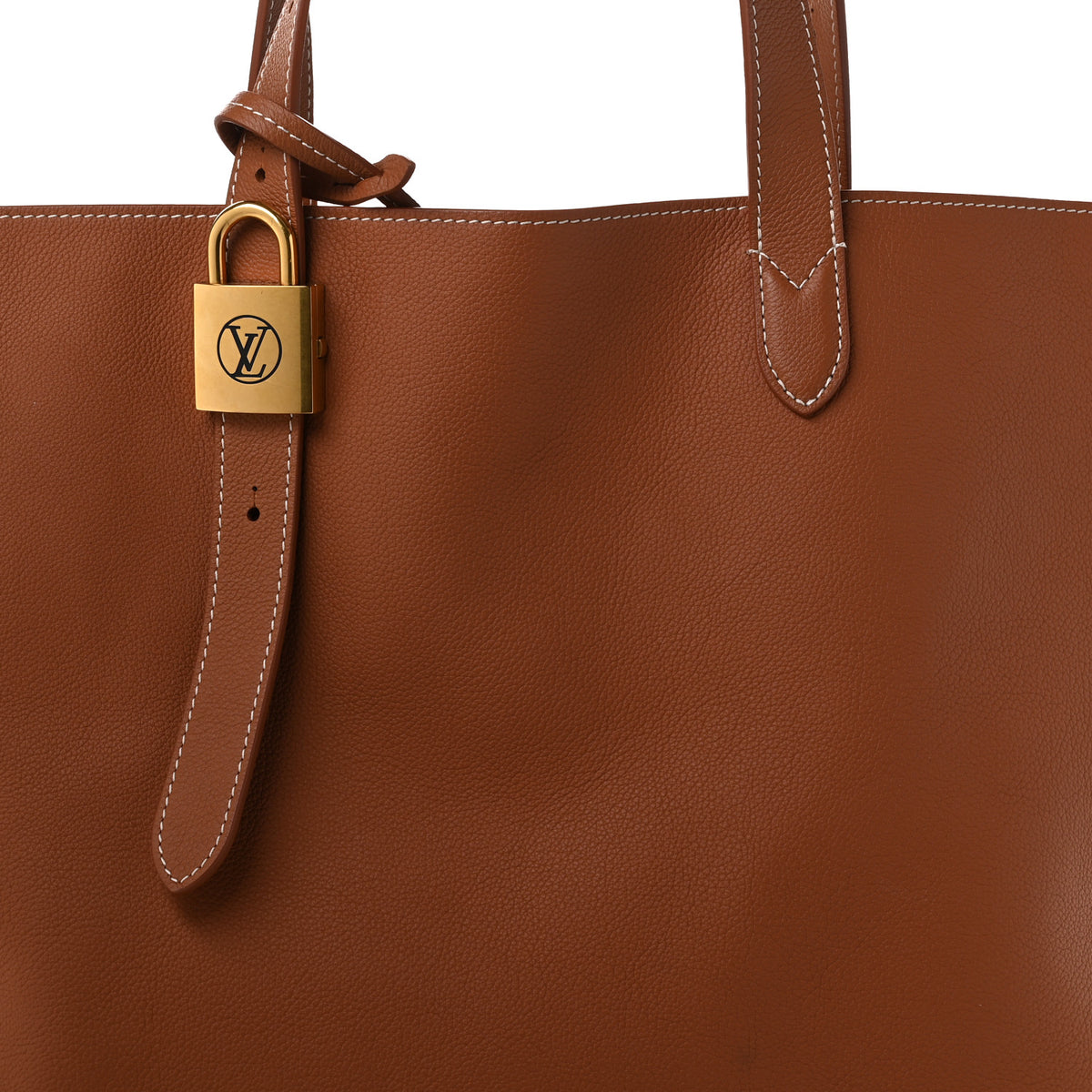 Louis Vuitton Grained Calfskin Low Key Cabas MM Cognac 7 of 9
