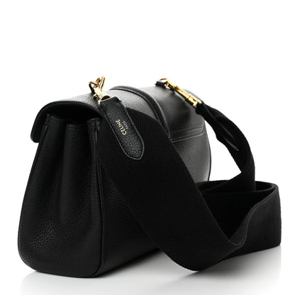 Celine Grained Calfskin Teen Soft 16 Shoulder Bag Black 3 of 13