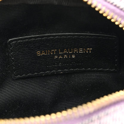 Saint Laurent Denim Matelasse Monogram Lou Belt Bag Washed Purple 6 of 10