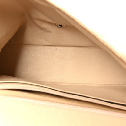 Chanel Caviar Quilted Jumbo Single Flap Beige 5 of 9