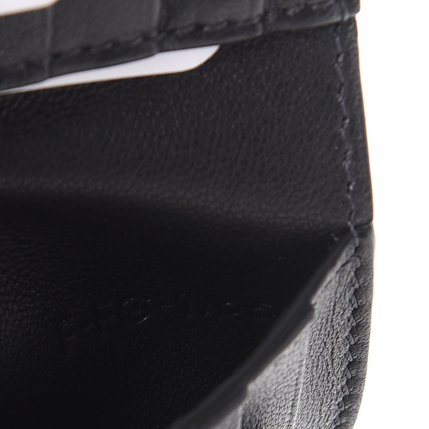 Celine Grained Calfskin Bi-Fold Wallet Black 8 of 8