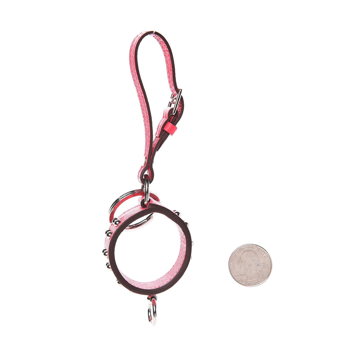 Epsom Collier de Chien Anneau Key Holder Rose Extreme
