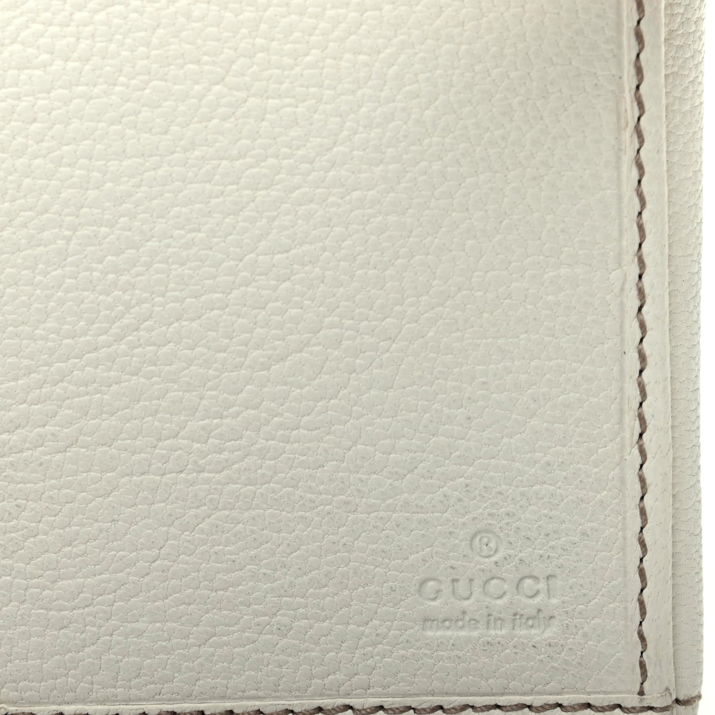 Calfskin Princy Continental Wallet White
