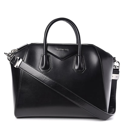 Givenchy Shiny Lord Calfskin Medium Antigona Black 1 of 11