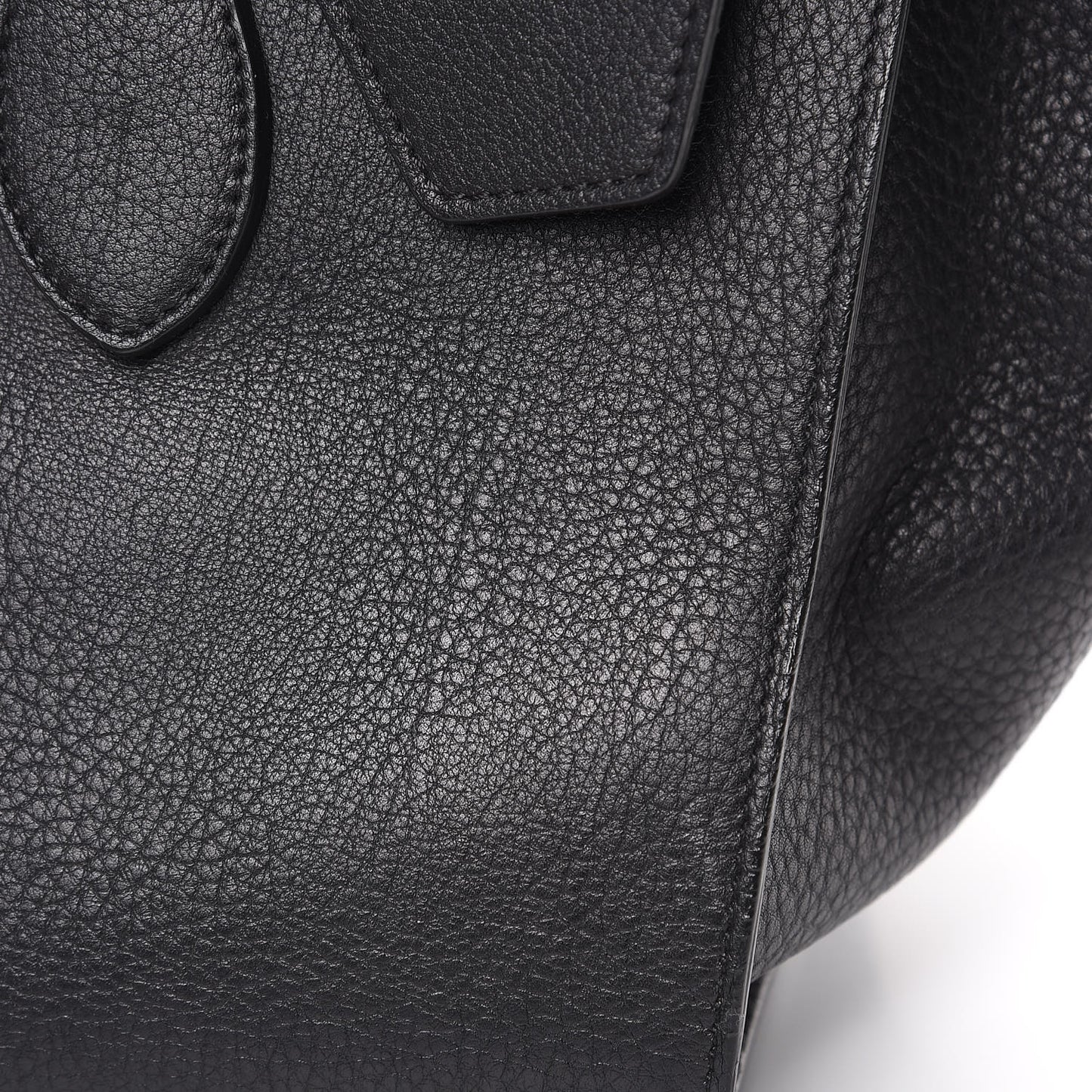 Crisped Calfskin Medium Tie Knot Tote Black