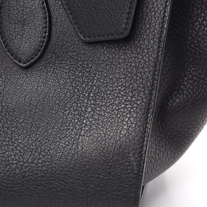 Celine Crisped Calfskin Medium Tie Knot Tote Black 15 of 17