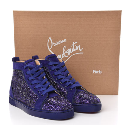 Christian Louboutin Veau Velours Strass Louis Flat Sneakers 39 Version Encre 10 of 10
