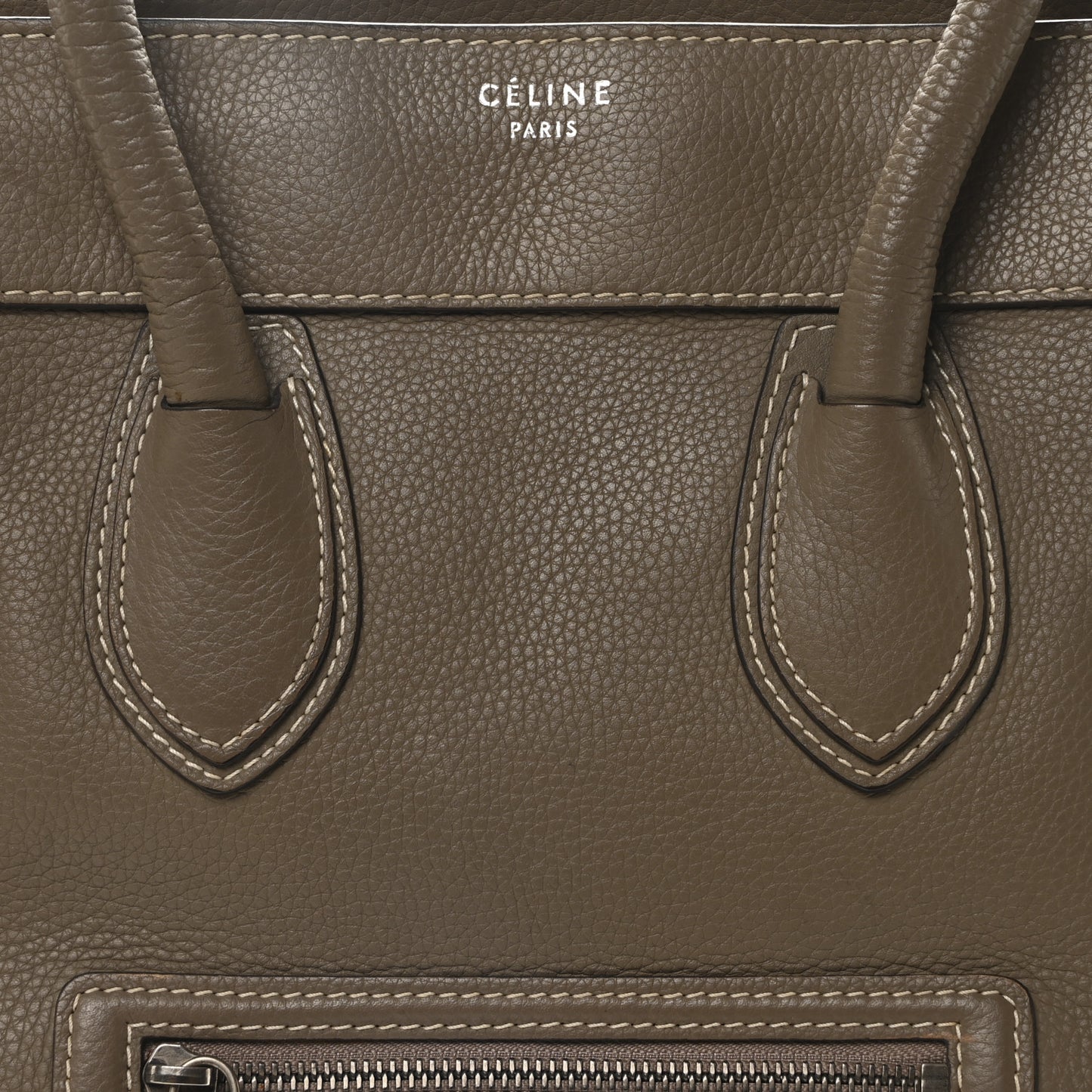 Drummed Calfskin Mini Luggage Souris