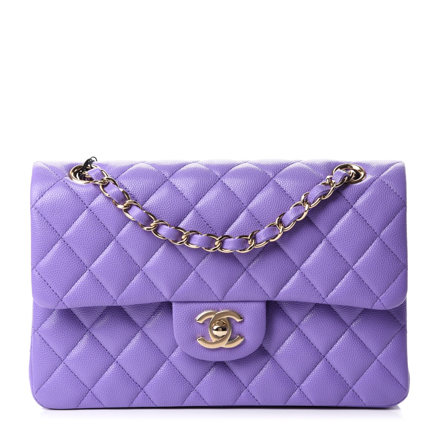 Chanel Caviar Quilted Small Double Flap Purple 1 of 11
