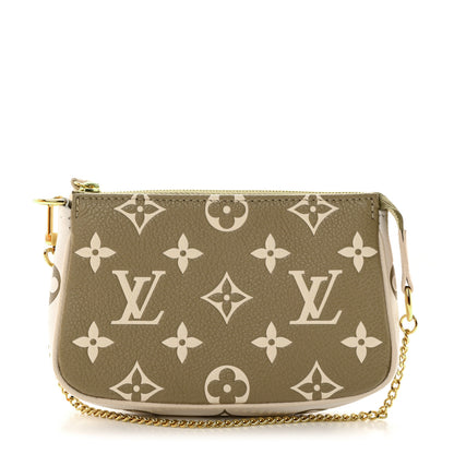 Louis Vuitton Empreinte Spring in the City Mini Pochette Accessories Kaki Beige Cream 1 of 7