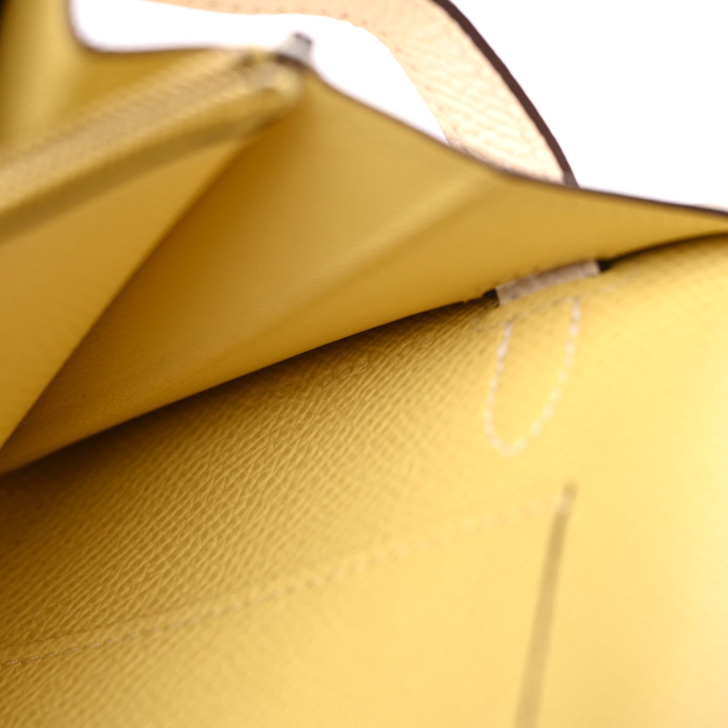 Hermes Epsom Verso Kelly Wallet To Go Nata Jaune Poussin 10 of 12