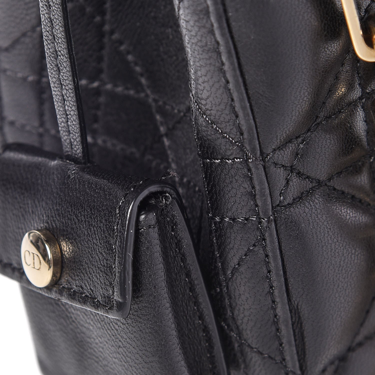 Christian Dior Lambskin Cannage Medium Miss Dior Flap Black 13 of 13