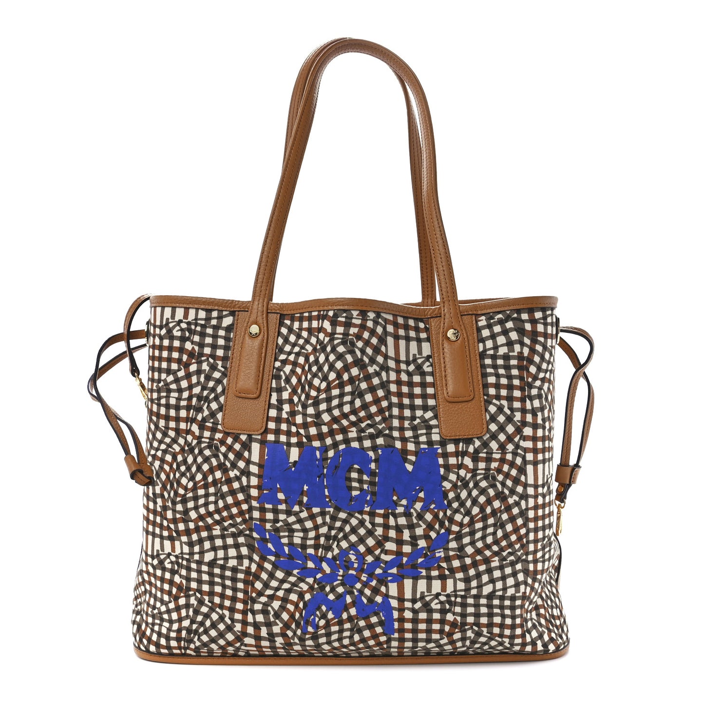 Visetos Medium Liz Reversible Shopper Tote Cognac