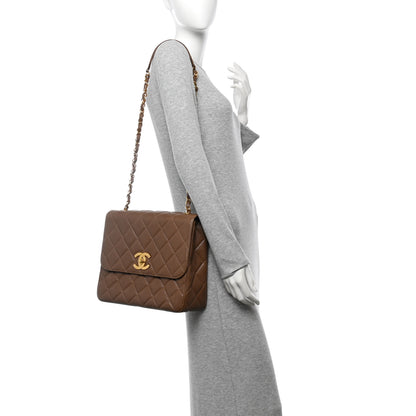 Chanel Caviar Quilted Small Single Flap Brown 2 of 10