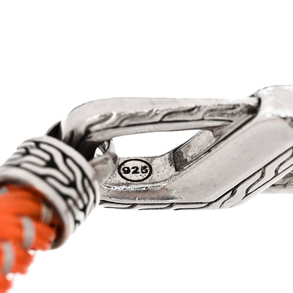 John Hardy Sterling Silver Rubber Cord Bracelet Orange 4 of 4