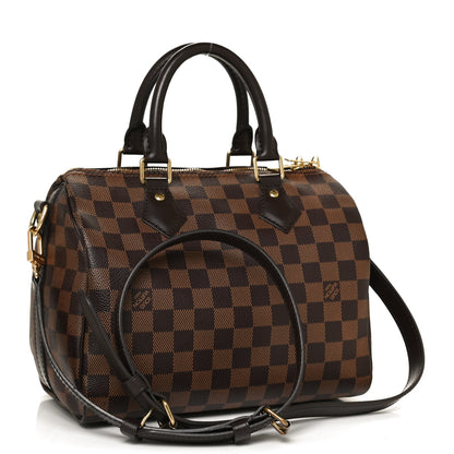 Louis Vuitton Damier Ebene Speedy Bandouliere 25 3 of 10