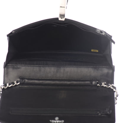 Chanel Caviar Timeless CC Wallet On Chain WOC Black 4 of 11