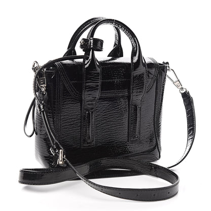 3.1 Phillip Lim 3.1 Textured Patent Mini Pashli Satchel Black 3 of 10