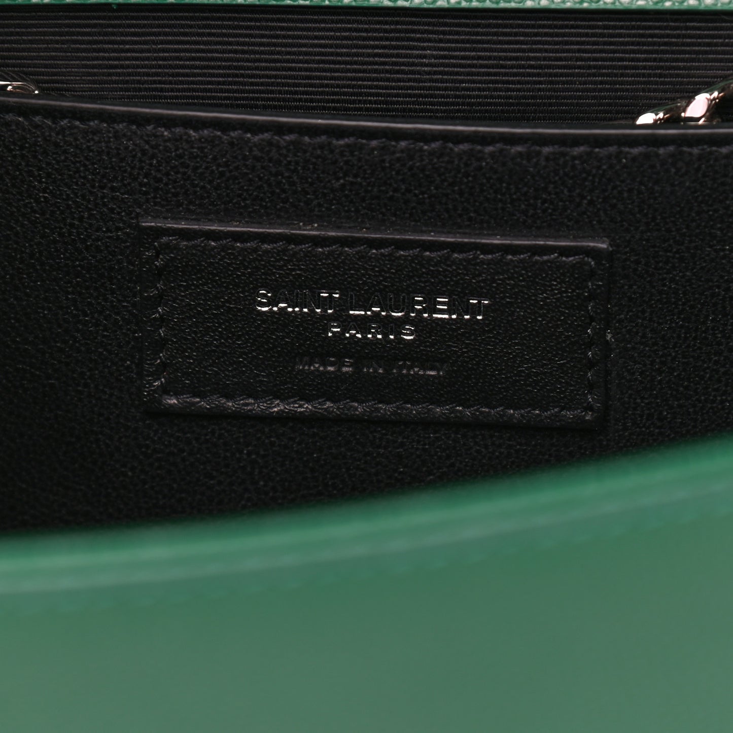 Grain De Poudre Medium Classic Monogram Kate Satchel Green