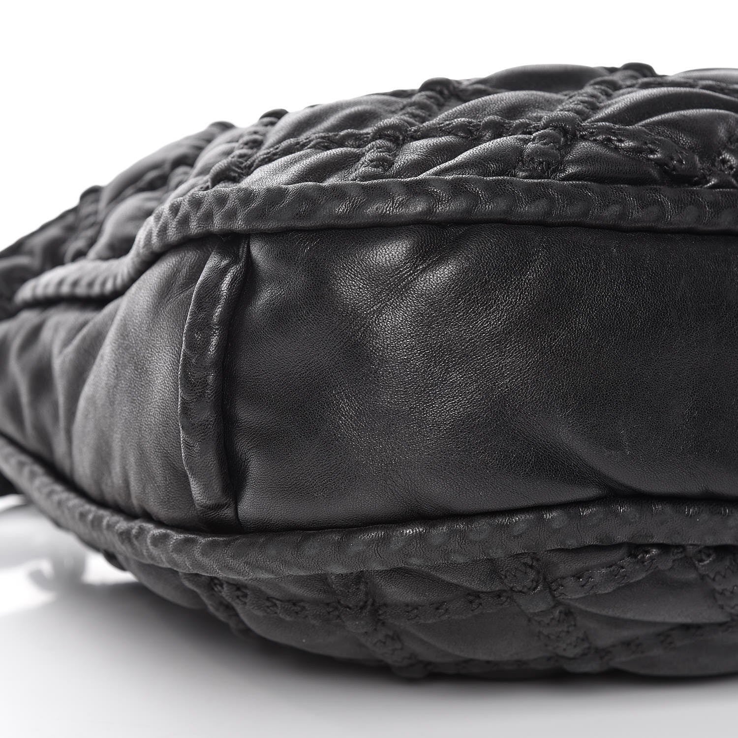 Chanel Lambskin Quilted Hidden Chain Hobo Black 8 of 9