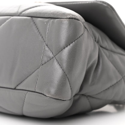 Chanel Lambskin Quilted Medium Chanel 19 Flap Dark Grey 10 of 11