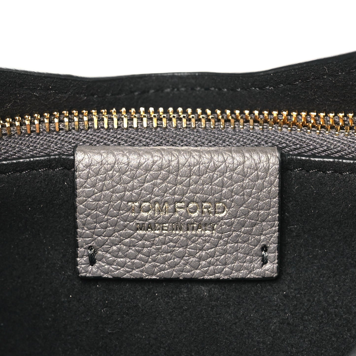 Grain Calfskin Small Tara Crossbody Grey