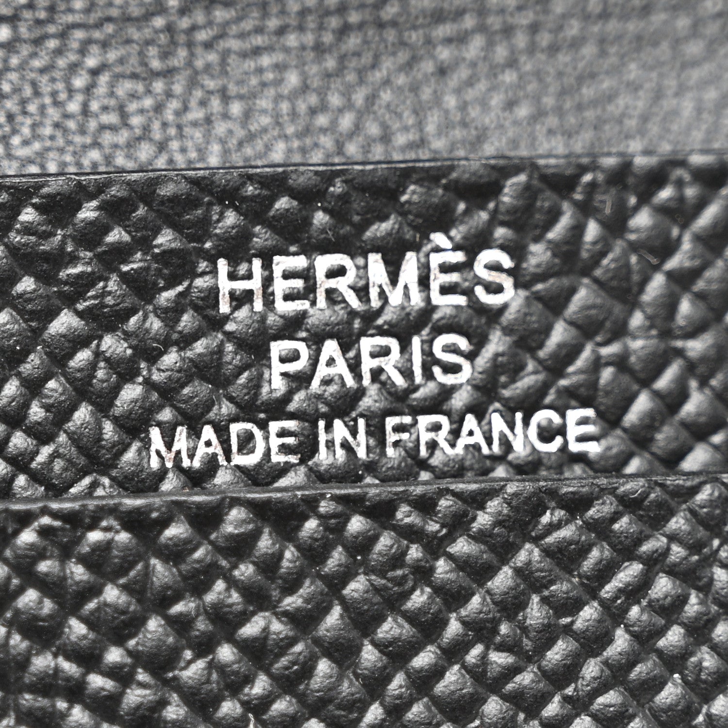 Hermes Epsom Monochrome Bearn Card Holder Wallet Black 6 of 8