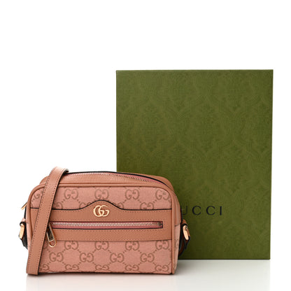 Gucci Monogram Textured Dollar Calfskin Mini Ophidia Shoulder Bag Cloche Rose Pink 11 of 11
