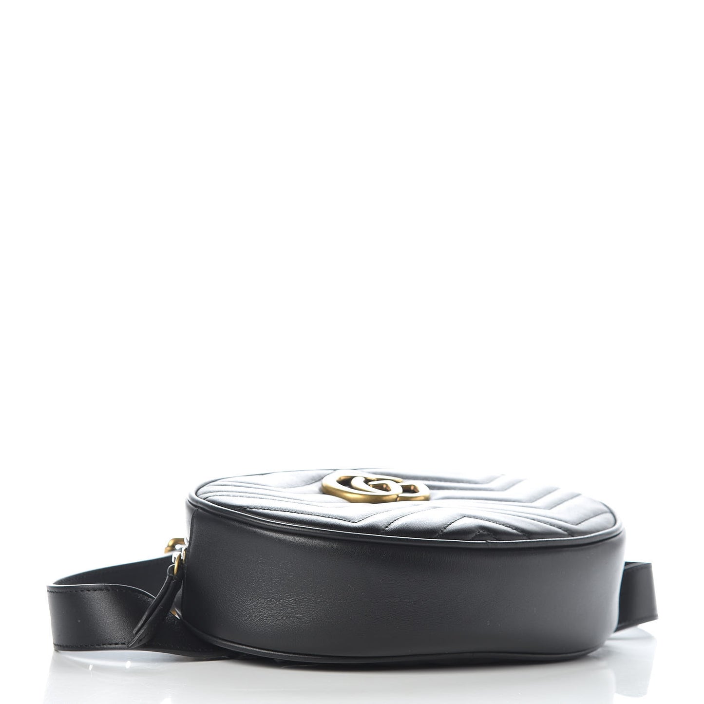 Calfskin Matelasse GG Marmont Belt Bag 75 30 Black