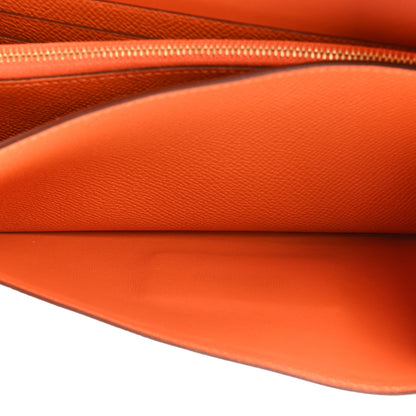 Hermes Epsom Constance Long Wallet To Go Wallet Orange 5 of 11