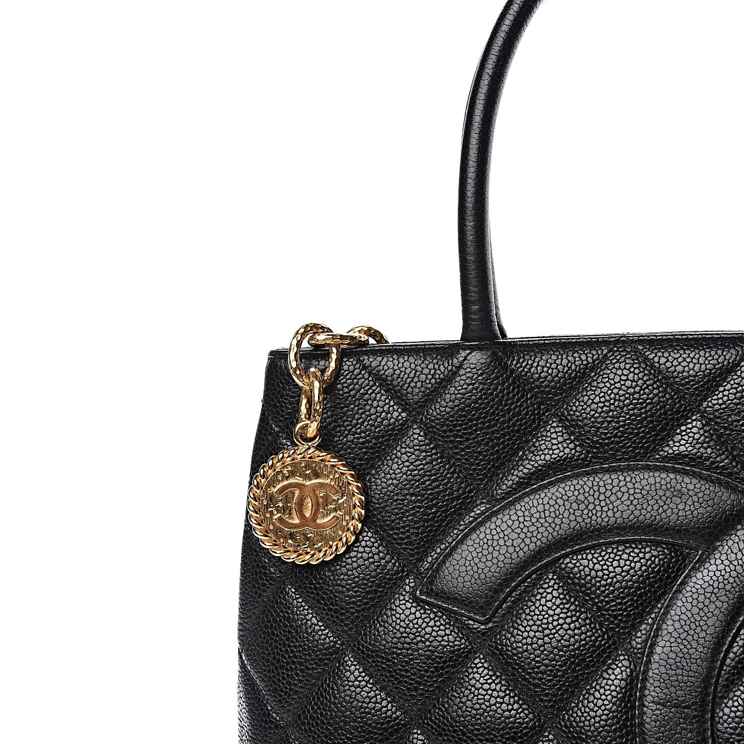Chanel Caviar Quilted Medallion Tote Black 14 of 14