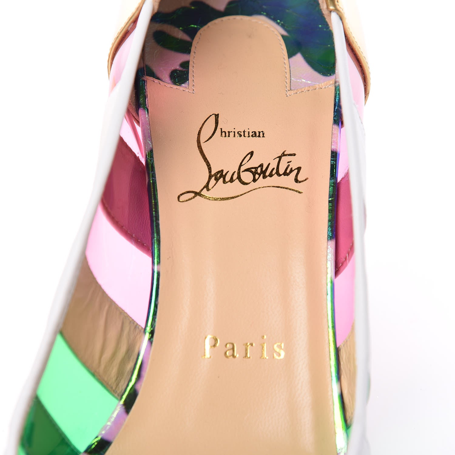 Christian Louboutin Patent Kid PVC Bandy 70 Pumps 39 Black 7 of 10