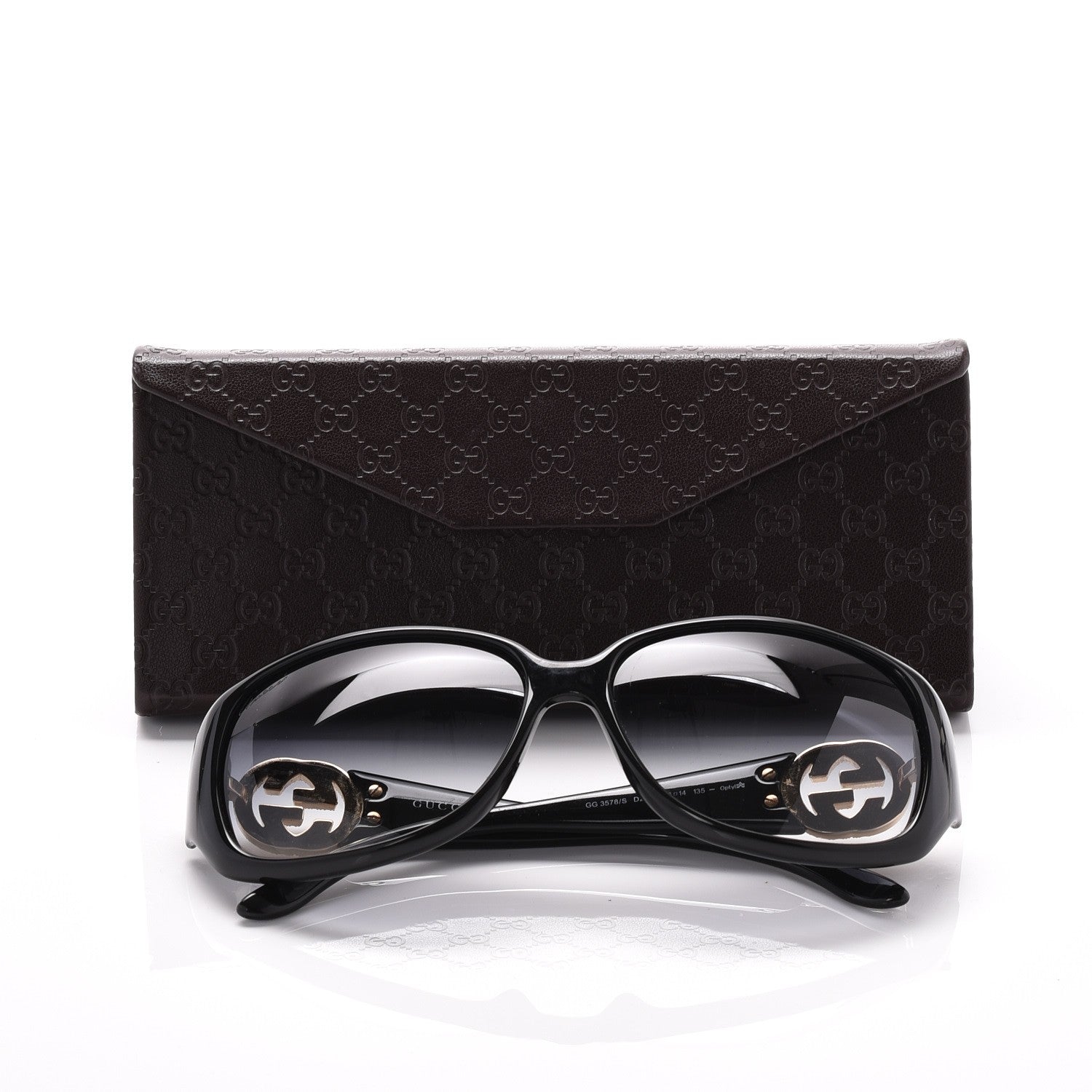 Gucci Acetate Crystal GG Sunglasses GG3578/S Black 8 of 8