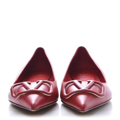 Valentino Garavani Nappa Vlogo Flats 38 Rosso Valentino 3 of 8