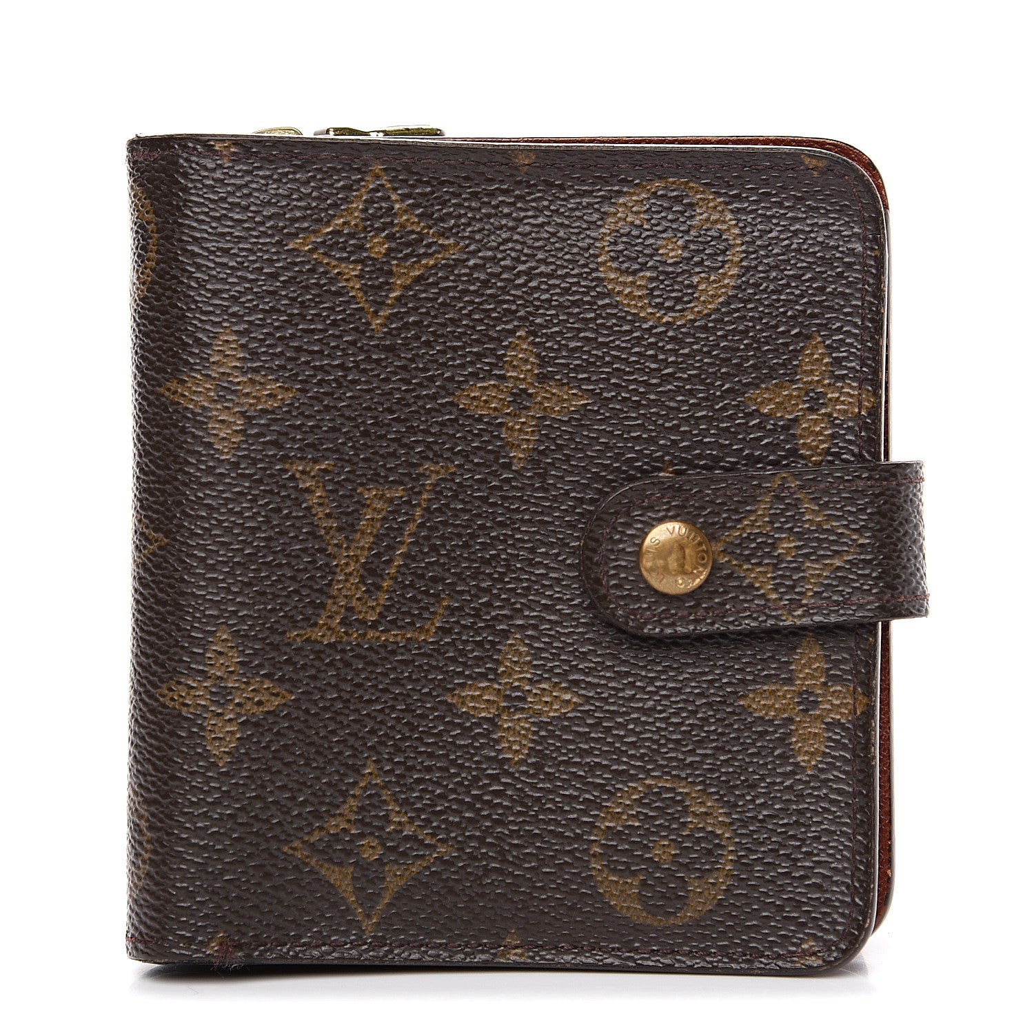 Louis Vuitton Monogram Compact Zippe Zipped Wallet 1 of 10