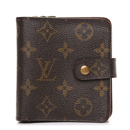 Louis Vuitton Monogram Compact Zippe Zipped Wallet 1 of 10