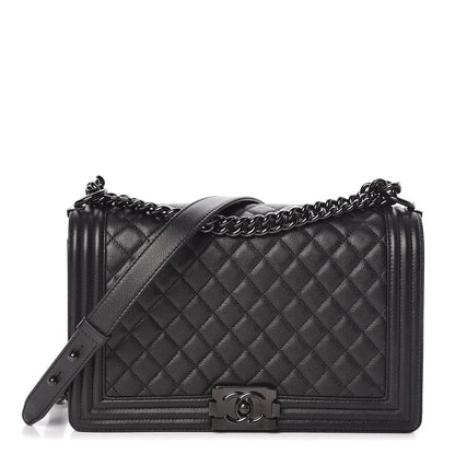 Chanel Caviar Quilted New Medium Boy Flap So Black 1 of 11