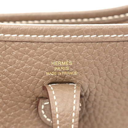 Hermes Taurillon Clemence Evelyne TPM Etoupe 6 of 10
