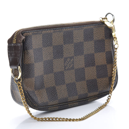 Louis Vuitton Damier Ebene Complice Trunks and Bags Mini Pochette Accessories Red 3 of 11