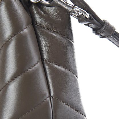 Saint Laurent Calfskin Y Quilted Monogram Toy Loulou Crossbody Bag Faggio 12 of 12