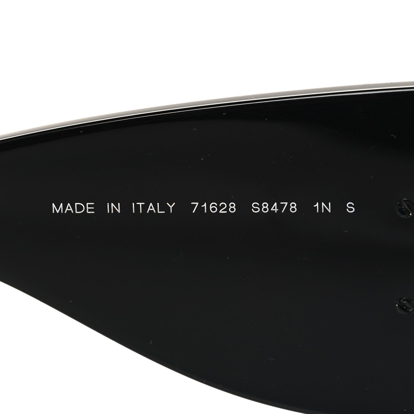 Acetate CC Logo Square Sunglasses 71628 Black White