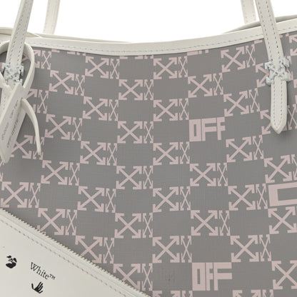 Off-White Coated Canvas Arrow Print Day Off Tote Bag White 8 of 16