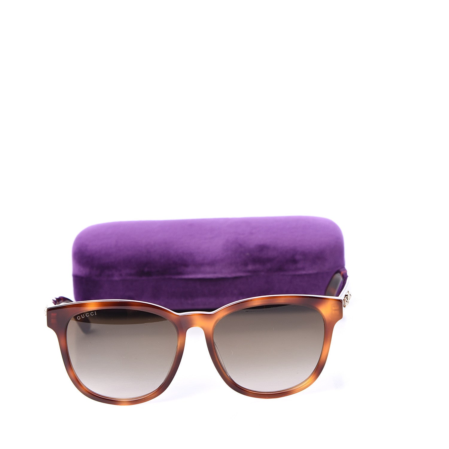 Gucci Round Frame Star Sunglasses GG0232SK Tortoiseshell 9 of 9